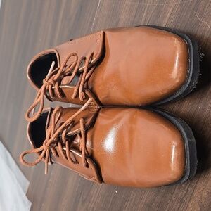 Joseph Abboud Size 3 Mahogany Faux Leather Dress Shoes